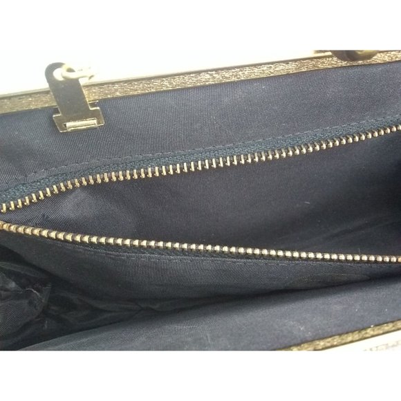 Vintage Theodor California extra wide elegant small handbag gold chain - Picture 3 of 12